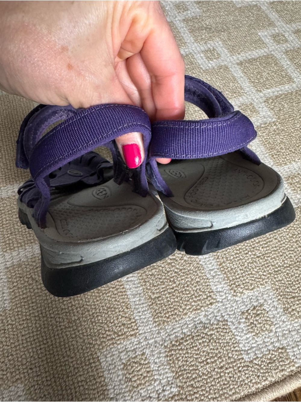 KEEN Rose Sport Sandals Waterproof Comfort Hiking Shoes Outdoor Trail Purple 6 - Picture 7 of 12